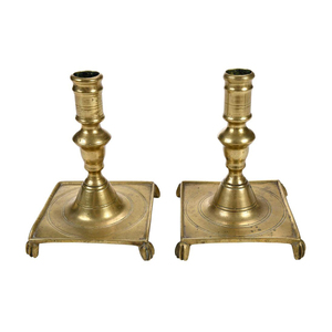 Top vente en laiton vieilli église de noël bougeoir ensemble 2 pièces à la main Table article décoratif maison hôtel métal thème Logo - Product Image 2