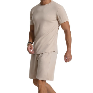Chándal de Verano Transpirable y Elegante para Hombre, Ropa Casual y Cómoda de Media Manga, 100% Algodón - Product Image 3