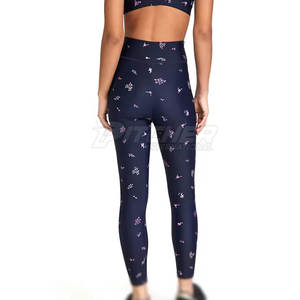Leggings de fitness tricotés respirants taille haute pour femmes-Vêtements de sport légers et écologiques sur toute la longueur - Product Image 2