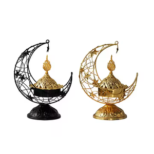 Candelabro Moderno Árabe en Forma de Luna, Hecho a Mano en Hierro de Alta Calidad, con Tapa Hueca, Centro de Mesa Decorativo para Bodas y Hogar - Product Image 2