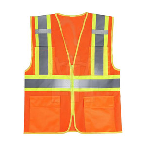 Chaleco de trabajo de alta visibilidad Ropa de seguridad de construcción reflectante de poliéster a prueba de agua con logotipo de trabajo de seguridad personal - Product Image 1