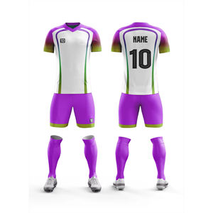 Sublimación Fútbol Teamwear Material de poliéster con pantalones cortos Cómodo Durable Personalizado Elegante Conjuntos profesionales - Product Image 2
