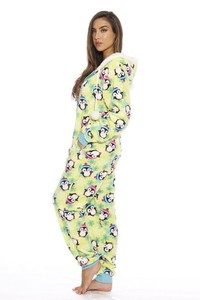 Respirant Polaire 100% Coton Femmes Onesie Pyjamas Festival Hello Ween Design - Product Image 2