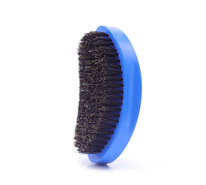 Brosse à barbe ovale en bois IStapromo Gifts Wholesale, noire, rigide, à poils de sanglier, pour hommes, pour ondulations 360° - Product Image 4