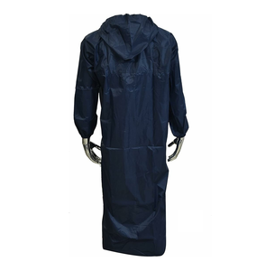 Breathable Lightweight Waterproof <b>Packable</b> Rain Coat Solid Color Zipper Style Women Rain Coat - Product Image 4