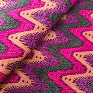 Tissu jacquard écologique pour femmes et filles tricoté en chaîne avec motif teint en fil pour fourre-tout élégant et artisanat de sacs à main - Product Image 1