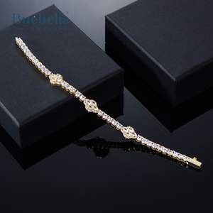 8mm 18K <b>White</b> <b>Gold</b> 925 Sterling Silver VVS Moissanite Diamond Iced Oval Cut Flower Tennis <b>Bracelet</b> for <b>Men</b> - Product Image 5