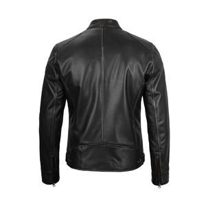 Vestes en cuir de buffle pour hommes entièrement personnalisées en cuir de vachette véritable fabriquées à Sialkot, au Pakistan - Product Image 2