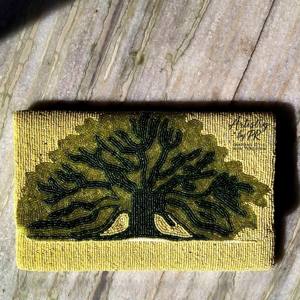 Sac à main de soirée en perles de luxe fait à la main, sac à main de mariée de fête de mariage de créateur, broderie de haute qualité, soie portable - Product Image 1