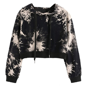 Sudaderas con capucha y sudaderas para mujer, Jersey, Top corto personalizado de algodón 100%, sudaderas con capucha sexy reflectantes para mujer, Sudadera con capucha para mujer - Product Image 4