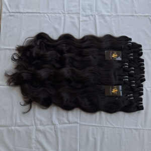 Original Raw Indian Temple Paquete de cabello humano Suelto Onda profunda Bodywave Rizado Natural Raw Cutícula Alineada Tejido de cabello virgen - Product Image 1