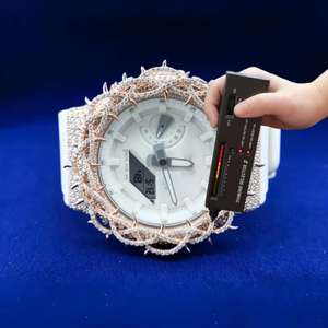 Reloj de Lujo Personalizado con Diamantes Negros de Primera Marca, Reloj Mecánico Automático con Diamantes Moissanite VVS para Hombre, Oro de 10 Quilates - Product Image 4