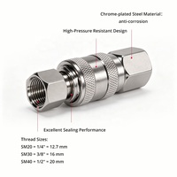 Raccord rapide pneumatique mâle-femelle 1/4'', 3/8'', 1/2'' pour tuyau d'air 8mm, 10mm, 12mm – Connecteur de déconnexion rapide