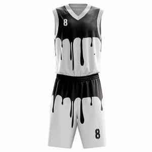 Ensembles d'uniformes de basket-ball pour hommes de haute qualité Conception personnalisée Séchage rapide Respirant et confortable pour les sports d'été - Product Image 5