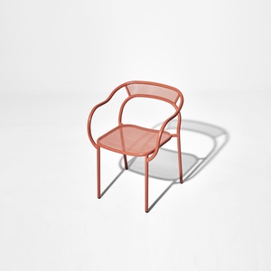 Chaise de jardin en métal durable meubles de patio extérieur cadre en acier moderne conception ergonomique sièges d'extérieur résistants aux intempéries - Product Image 2