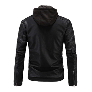 Hot Sale Genuine <b>Leather</b> <b>Jacket</b> Men Fashion Biker <b>Real</b> Cowhide Custom Logo Winter Coat Plus Size Windproof Zipper Bulk Sale - Product Image 2