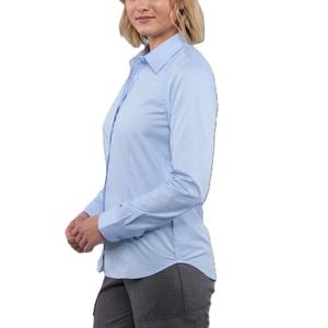 เสื้อเชิ้ตผ้าไหมคอตตอนคุณภาพสูง 100% สำหรับสุภาพสตรี ออกแบบเองได้ สไตล์ลำลอง สีพื้น ราคาถูก เหมาะสำหรับใส่ทำงาน ส่งออกจากบังคลาเทศ - Product Image 4