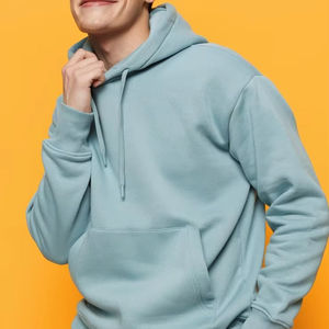 Custom Plain Hoodies Hombres 100% Algodón Pullover Street Wear Oversized Vintage Hoodie - Product Image 1