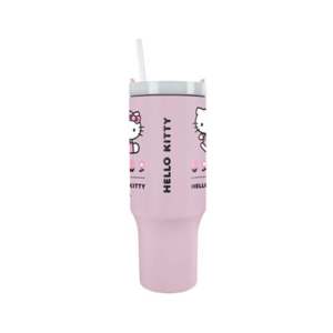 Hello Kitty Stainless Steel Tumbler for Quencher 1.2 Liter Capacity Vacuum Flask <b>Bottle</b> <b>Pink</b> with Lid for Travel - Product Image 4