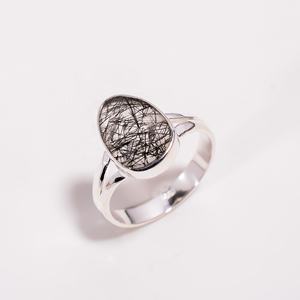 ออกแบบที่กำหนดเองพลอยผู้หญิงเครื่องประดับเงินแท้925 Rutile พลอยแหวนผู้ค้าส่ง - Product Image 4