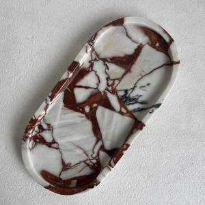 Classic <b>marble</b> <b>tray</b> for serving guests with drinks snacks during family gatherings celebrations at home - Product Image 1