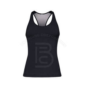 Camiseta sin mangas de algodón/Bambú de secado rápido transpirable personalizada para mujer con estilo Sexy y Club para correr - Product Image 1