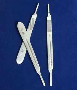 Scalpel chirurgical #10 poignée médicale stérile avec lames certifiées CE pour les procédures de chirurgie générale - Product Image 6