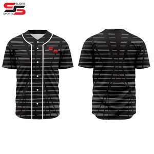 Por encargo jersey de béisbol al por mayor béisbol en blanco media manga sublimación impresa nombre del jugador del equipo o número jersey de béisbol - Product Image 4