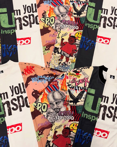 Ropa de calle personalizada camiseta de gran tamaño para hombres diseño de panel de corte y costura con dobladillo irregular hombro caído Boxy Fit camiseta de moda - Product Image 4