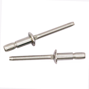 Remache estructural de acero inoxidable con cabeza de cúpula y sistema de interbloqueo Ultragrips - Product Image 1