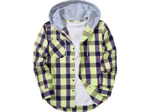 Camiseta de franela de gran tamaño para mujer, Sudadera con capucha, camisa holgada a cuadros, ropa de calle informal, moda de manga larga, venta al por mayor - Product Image 4