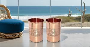 Venta al por mayor de alto brillo de cobre puro Metal Mint Julep Cup Eco-Friendly Vodka Drinkware para bebidas mixtas y copas de cóctel de vino - Product Image 6