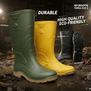 Bottes de sécurité imperméables en PVC AP Boots TERRA 2 Heavy Duty, bottes de travail à tige haute en vert - Product Image 4