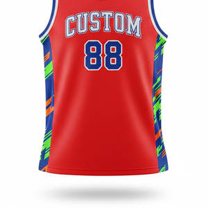 เสื้อทีมบาสเก็ตบอลชายแบบสั่งทำพิเศษ พร้อมกราฟิก ชื่อ และหมายเลข  แบบซับลิเมชั่น น้ำหนักเบา สำหรับนักกีฬา - Product Image 6