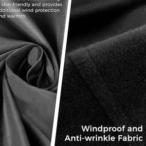 Manteau trench en peau de mouton d'hiver pour femmes avec ceinture, en laine noire, manches longues, vêtements d'extérieur décontractés en vente - Product Image 6