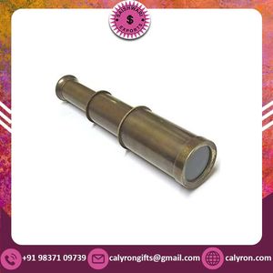 Telescopio de Spyglass de latón portátil de gran venta 2024, diseño de mano Vintage con óptica Premium y funda protectora de cuero - Product Image 2