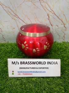 Urna de cremación de mascotas Odyssey, color rojo metálico de alta calidad, todos los tamaños para cenizas humanos/suministros funerarios - Product Image 2