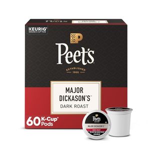 Peet's Coffee, Dark Roast Keurig K-Cup Pods, 100% Arabica Coffee - Major Dickason's Blend 60 Count - Product Image 1