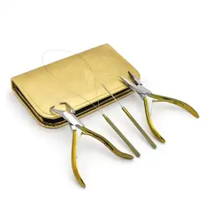 Cao Nylon Tóc Con Người Mở Rộng Công Cụ Kit Cao Cấp Tất Cả Trong Một Beading Plier Set Thép Không Gỉ Hoàn Chỉnh Tóc Mở Rộng Bộ Công Cụ - Product Image 1