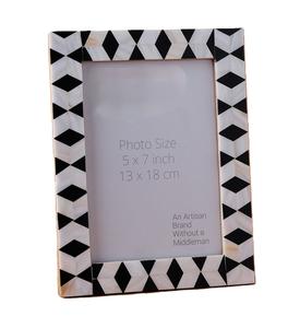 Cadre photo en panneau MDF de qualité supérieure avec conception en os et résine naturels cadre photo décoratif pour bureau à domicile au meilleur prix - Product Image 1