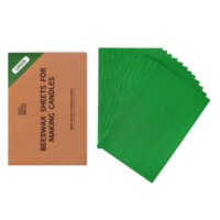Kit de Fabricación de Velas de Cera de Abeja Sotacandlemarket para Niños, Color Verde, Más de 48 Hojas de Colores de Lujo, Juguete Educativo