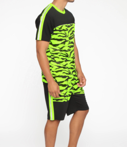 Wholesale <b>Retro</b> Bold Stripe Streetwear Tee & Drawstring Shorts Co-Ord Set Men Summer Outfits Fashion Casual Men Twin Sets - Product Image 6