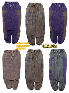 Wholesale Cotton Sama Aladdin <b>Trousers</b> for Women <b>Yoga</b> Baggy Boho Style Casual Wear Loose Fit Summer Breathable Fabric - Product Image 6