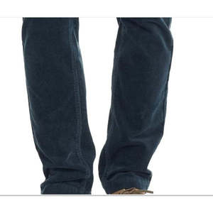 Pantaloni Casual da Uomo in Corduroy Blu con 5 Tasche, Impermeabili, Vita Media a Costine, Vestibilità Dritta, 100% Cotone, Logo Personalizzabile, Taglia XL - Product Image 3