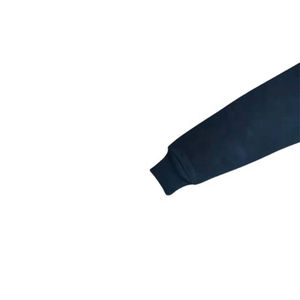 Sudaderas con capucha con cremallera facial para hombre con logotipo personalizado y estampado de forro polar con diamantes de imitación de gran tamaño prendas de vestir con capucha E lavada con peso pesado - Product Image 4