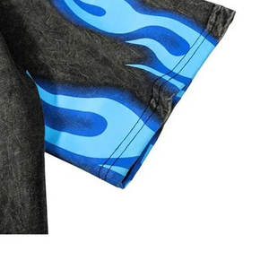 Camiseta estampada con aspecto lavado ácido a la moda para hombre, camiseta estampada con diseño personalizado gráfico clásico para hombre - Product Image 4