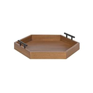 Bandeja de madera hecha a mano para mesita de noche o cocina, organizador rústico para aperitivos, bebidas o decoración del hogar - Product Image 3