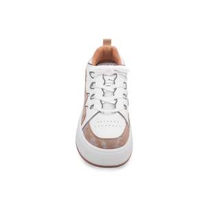 Zapatillas de deporte de suela alta estilo baloncesto beige AT7222 - Product Image 1