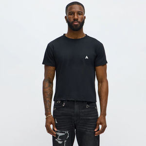 Camiseta de Manga Corta para Hombre, 100% Algodón, Transpirable, Corte Regular, Lisa, de Alta Calidad, Fabricación Antigua, Personalizable al por Mayor OEM/ODM - Product Image 1