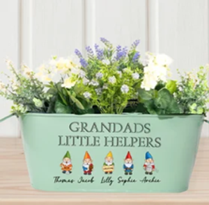 Juego de Macetas de Hierro Galvanizado Dorado de Estilo Contemporáneo de Alta Calidad, Acabado con Recubrimiento en Polvo, Tamaños Pequeño y Grande para Decoración del Hogar y Jardín - Product Image 5